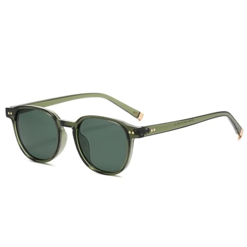 Lunettes de soleil rétro ornées de rivets décoratifs avec verres de protection UV400