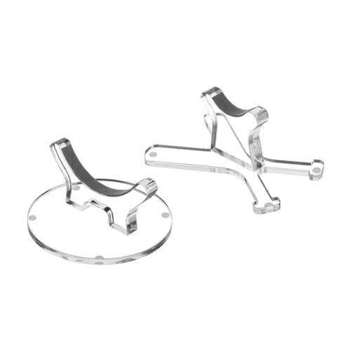 rockible 2 Pieces Baseball Bats Rack Holder Desk Display Holder for Collectible Gifts for Memorabilia Clear Storage Rack Bat Stand