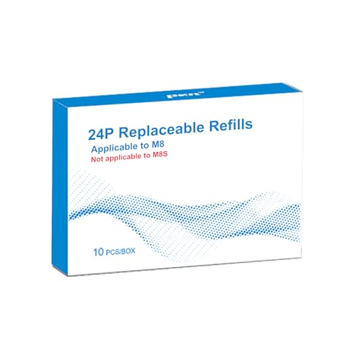 10PCS M8 24P Original Tattoo Needle Replaceable Refills -24 P Needle Tattoo Replacement Needle Refills (24P)