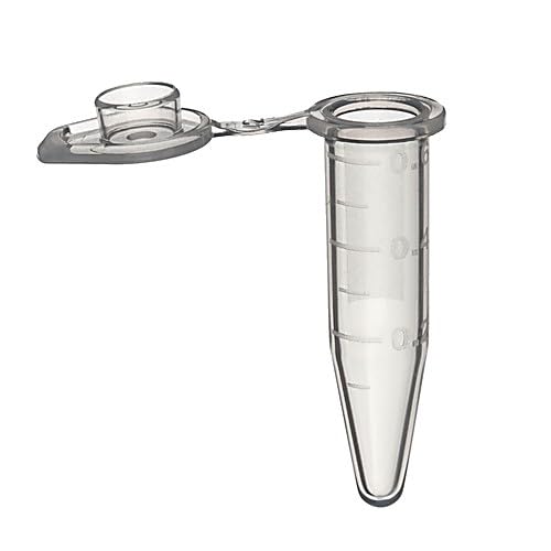 Labcon 3025-570-000-9 SuperSlik Low Retention Micro centrifuge Tubes with Attached Caps, Clear, 0.5mL Capacity, Pack of 500