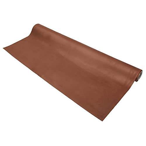 Tissu ciel de toit voiture daim marron 215x152cm doublé mousse de protection