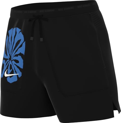 Nike Stride Run Energy Pantalón Corto De Running Dri-Fit De 13 Cm con Malla Interior - Hombre, Black/Black/Lt Photo Blue, FV9612-010, M