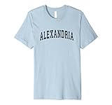 Alexandria Louisiana LA Vintage Sports Design Navy Design Premium T-Shirt