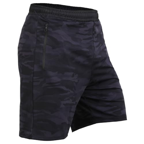 Image of GYMIFIC Shorts Pant for Men Military Camouflage Pattern | Lightweight Running & Sports Shorts for Men