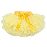 Baby Girls Tutu Skirt, Infant Tulle Tutus, Newborn Soft Skirts for Toddlers Yellow