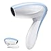 VLOXO Cordless Portable DC Hair Dryer Only Cold Wind Design Speed Cooling with Folding Handle and Rechargeable Cord for Indoor Outdoor and Traveling Blue