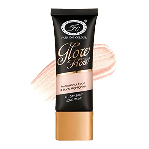 Image of Fashion Colour Glow with Flow Professional Face and Body Highlighter II Waterproof, Long Lasting All Day Shiny, 35ml (Shade 07)