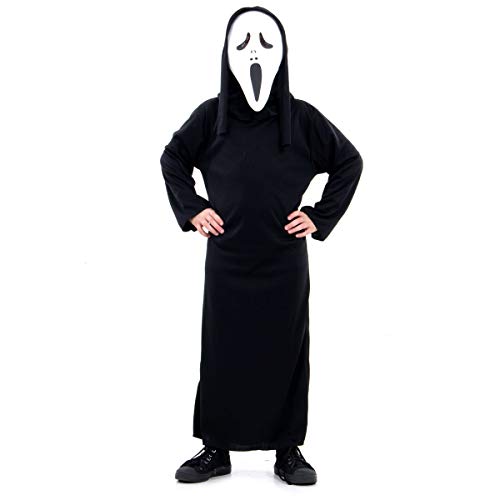 Fantasia Pânico Infantil Sulamericana Fantasias Preto/Branco P 3/4 Anos