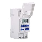 Digital Programmable Timer Switch,Electrical Timer Switch 15A 12 Volt DC/AC LCD Display (AC/DC 12V)