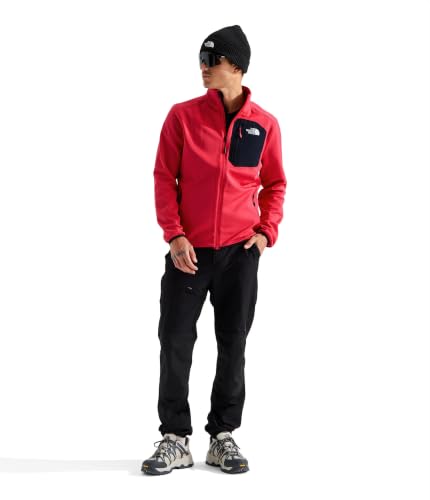 Image of THE NORTH FACE Men's Crest Full Zip Jacket | Water Repellent Fleece Coat, Double Layer Stand Collar & Zip Hand Pockets