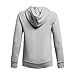 Under Armour Boys Rival Fleece Big Logo Hoodie, (011) Mod Gray Light Heather / / White, Medium