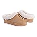 MUK LUKS Leather Goods Women's Serafine Clog Slipper, Camel, 10 1100131