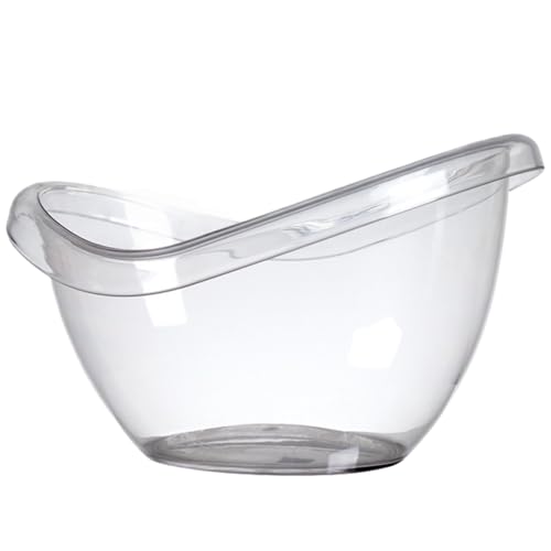 Bxzzuis ワインクーラー アイスペール シャンパンクーラー アイスバケット大容量 透明アイスバケツ ワイン ビール 軽量 アクリル製 取手付き パンチボウル としても使用可能 パーティー/業務用 (12L)