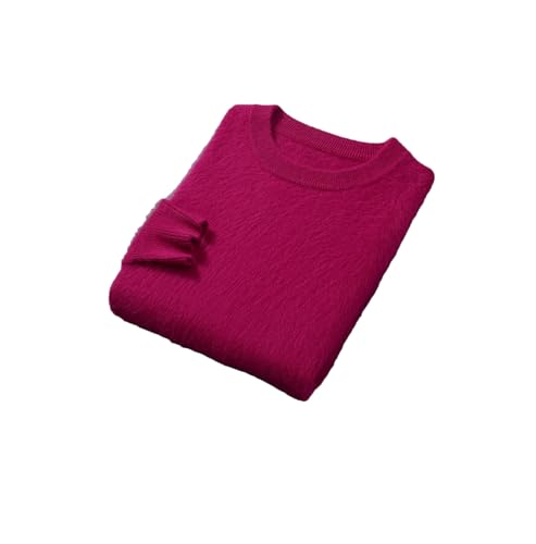 Fall Winter Men Jumper Mink Cashmere Sweater Men's Casual O-Neck Knitwear Pullover Loose Tops