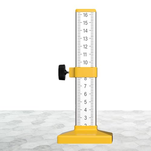 Lay - Regla de nivelación horizontal para baldosas de suelo con escala graduada de albañilería, regla de altura igual para albañiles, herramientas especiales para azulejos de cerámica