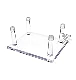OnFireGuy 4.25' Four-Peg Display Stand Holder with Anti-Scratch Guards for Hunting Decoys, Minerals, & Fossils, 4 Pack