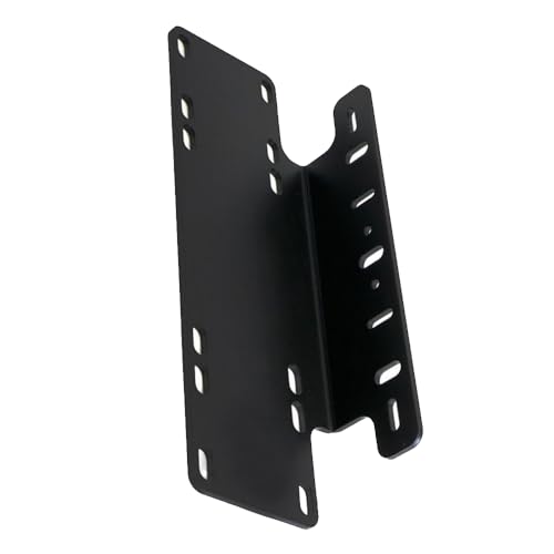 Soporte de matrícula MASO en aluminio negro para rutas seguras de todoterreno