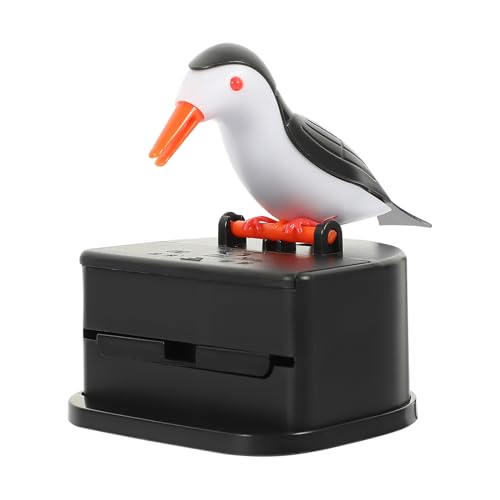 BESPORTBLE Porta Stuzzicadenti Automatico a Pressione Design Creativo Portastuzzicadenti Compatto Nero Coperchio Rimovibile Contenitore Multifunzione per Stuzzicadenti e Accessori per Sala