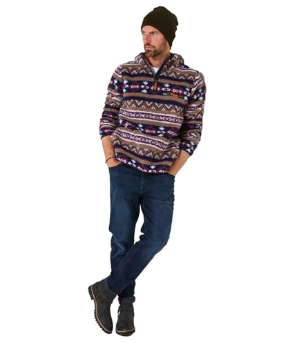 Polo hoody homme en polaire chaude Joe Browns idéal pour les randonnées d'hiver et la nature
