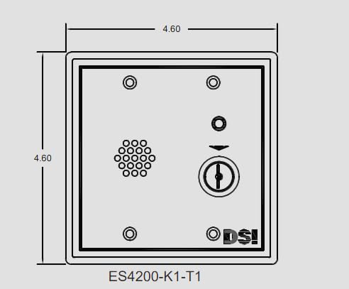 Generic Door Management Alarm, Double Bit Key Switch, 96/103 dB, 12/24 Volt AC/DC at 250 Milliampere, 4.6