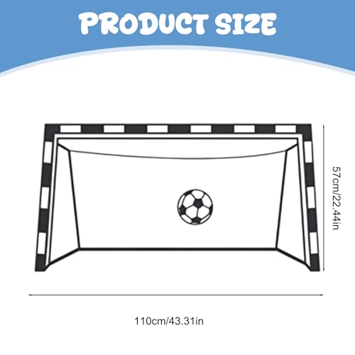 Calcomanía de pared para puerta de fútbol para renovar cuartos infantiles sin obras 4