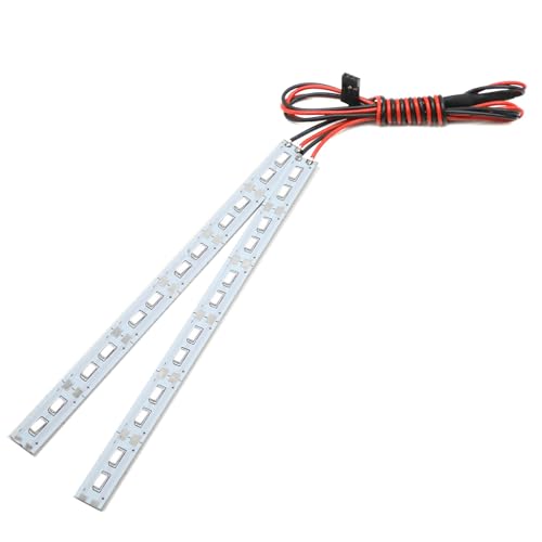 Pylorixz 24 Luces LED para Chasis, Tira de Luces LED de Metal de 6 V para 1/10 1/8 RC Car Crawler, Azul