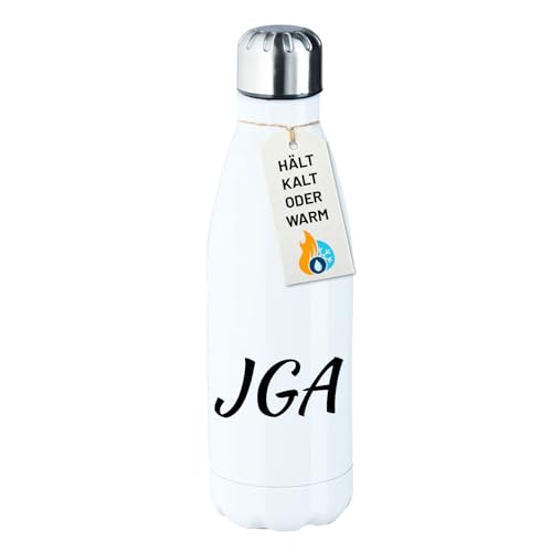 Huuraa Trinkflasche JGA Junggesellenabschied 500ml White Edelstahl Wasserflasche Trinkflasche Geschâ€¦ – Miniatur