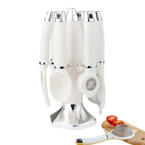 キッチン調理器具セット | 調理ツールセット スタンド付き | 水切りネット ピーラー 泡立て器 ボトルオープナー | ベーキング キャンプ 家庭用 休日 家族団らん 食事準備に