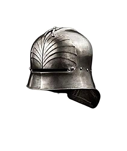 NauticalMart Medieval German Sallet Helmet - Gothic Close Helmet Reenactment Costume
