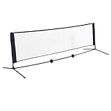 Tragbares Badminton-Netz-Set, Badminton-Netz und Ständer Einfache Einrichtung Nylon-Sportnetz mit Stöcken Netz für Tennis Kinder Volleyball Indoor- oder Outdoor-Platz (Size : 3m)