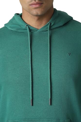 Image of Van Heusen Men's Hooded Neckline Full Sleeve Premium Cotton Blend Sweatshirt for Men | Effortless Styling | Comfort Wear