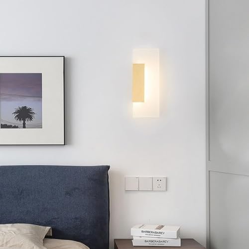 Apliques de pared para interiores LED modernos de forma rectangular y luz neutra de 4000K 6