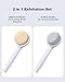 FUNEST Back Scrubber for Shower, 2 in 1 Shower Brush Exfoliator with Pumice Stone, 15 inch Long Handle Body Brush for Wet or Dry Brush