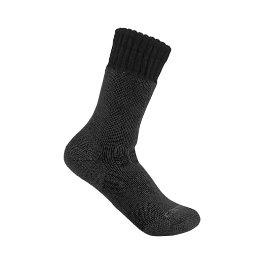 Carhartt Men's SB6600M Heavyweight Synthetic-Wool Blend Boot Sock - Large - Black