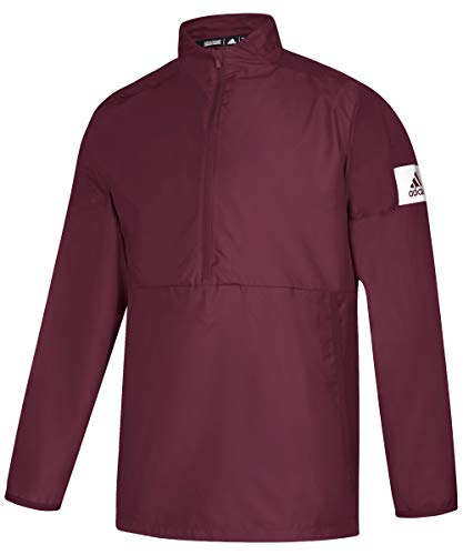 adidas Game Mode Long Sleeve 1/4 Zip Top- Men's Multi-Sport XL Maroon/White