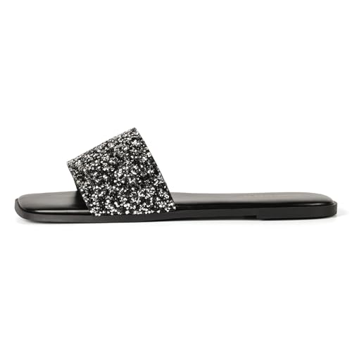 Womens Sparkly Rhinestone Sandals - image 6