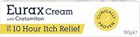 Eurax Itch Relief Cream, Hydrating Relief from Itchy & Irritated Skin, Alleviates Itching from Rashes, Eczema, Dermatitis & Chickenpox, Dermatologist Recommended, Contains Crotamiton, 1 x 100g