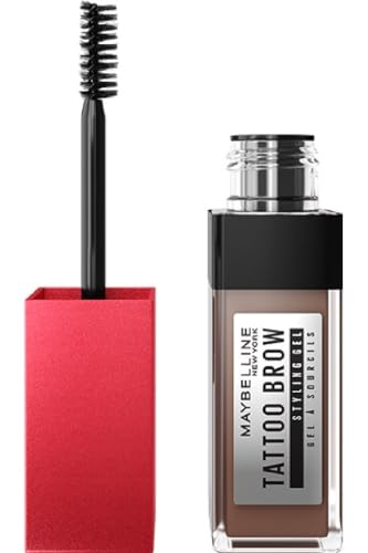 Maybelline New York Tattoo Brow Gel, Cejas Rellenas a prueba de Todo en 1 paso, Tono 255 Soft Brown