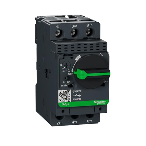 Manual Motor Starter, Rotativo, 24 a 32A, 3 polos