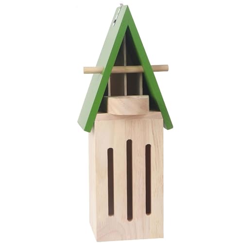 Schmetterlingshaus, Schmetterlingshaus mit Schmetterlingsfuttermittel Holz 3,5x3,5x12in Schmetterling Lebensraum Dekorative Schmetterlingshäuser für...