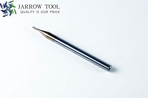 Image of Square End Carbide Mill Set (Pack of 5) - 1 /32 End Mill for Alloy Steels /Hardened Metals - 4 Flute TiAlN Coated Square Nose Milling Set for CNC Machine Milling Tools