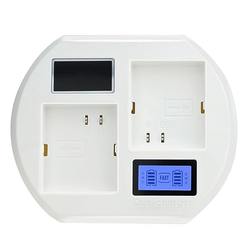 Camera USB Battery for Battery 2 Slot Charging LCD Display Base