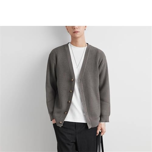 Men's Lightweight Cardigan Sweater Single-Breasted V-Neck Knitted Cardigans Casual Solid Outwear4