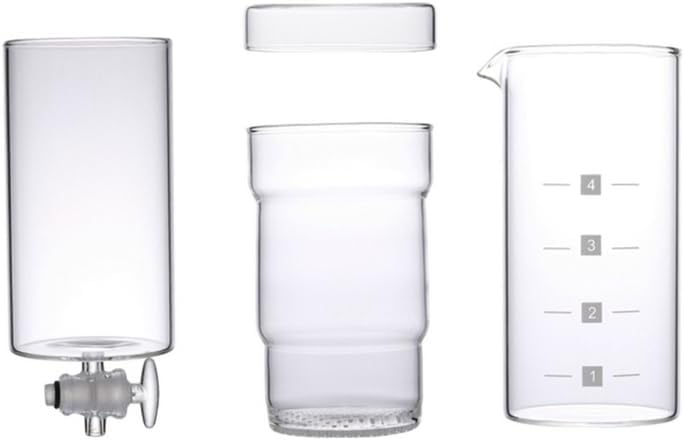 VIGAN 400ml Double Layer Cold Brew Coffee Carafe Dutch Coffee Maker Ice Cold Drip Dripper Coffee Iced Maker