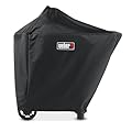 Weber Performer Grill Cover 22" – Durable Weather?Resistant Material, UV?Protected, Fits 22" Performer & Performer Smart Models with Secure Straps, Charcoal, Kettle