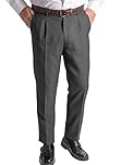 Jolliman Mens Expanding Waist Black Trouser Pant Self Adjustable Elasticated Waist Regular Comfort 32"-60"