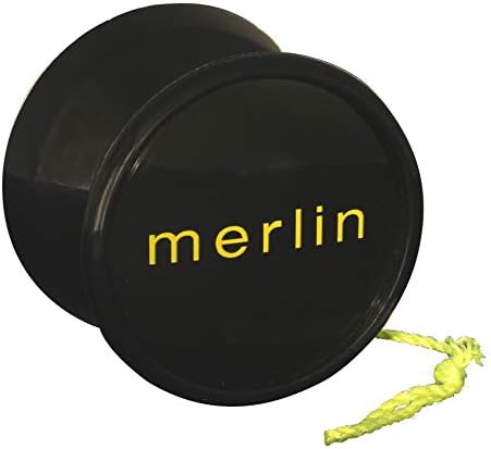 Yoyo King Merlin Pro Yoyo with Ball Bearing Axle and Extra String … (Black)