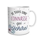 conan o'brien Mug en céramique avec texte : Je suis une connasse qui déchire...