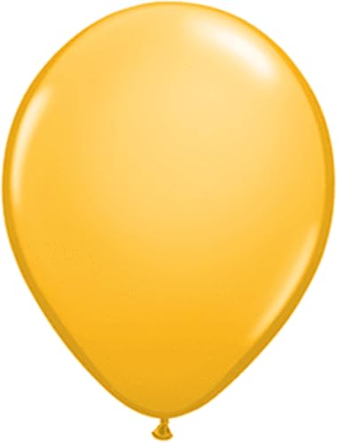 Qualatex 43559 Ballon Rond en Latex, Doré, 12,7 cm, Lot de 100