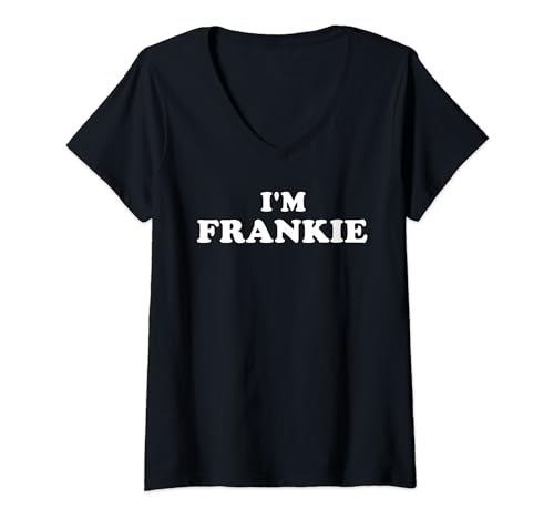 Bild: I'm Frankie, Ich Bin Frankie, I Am Frankie T-Shirt mit V-Ausschnitt f�r 16,99 EUR bei amazon.de